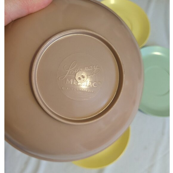 Vintage Melamine Dish Lot MCM Made in Canada Melmac Preta Sunrise Plates Bowls - Picture 8 of 13